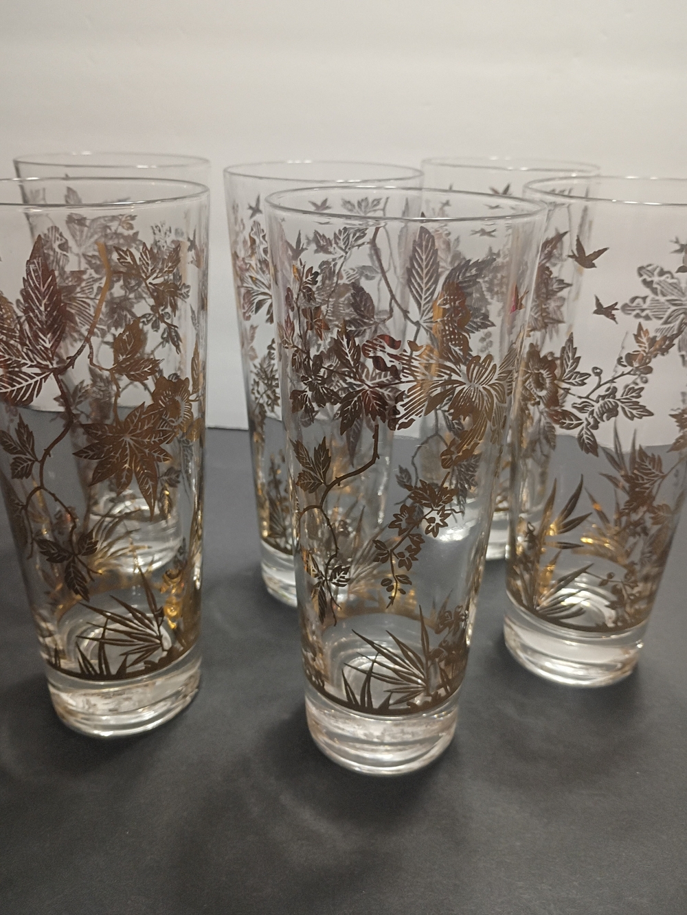 Mid Century Bareware Highball Iced Tea Glasses Set Of 6 Signed William A. Meier